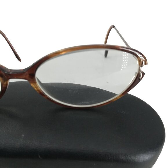 Silver Dollar Nora Eyeglasses Glasses Tortoise Brown Plastic Frames Vintage 135 - Picture 2 of 6
